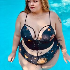 Rosegal Sun, Moon, and Stars Bikini Swimsuit